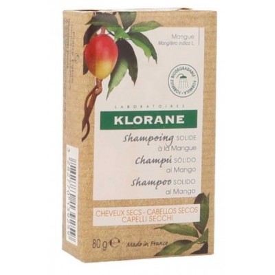 Comprar KLORANE CHAMPU SOLIDO AL MANGO 80 G al mejor precio en NuestraFarma, tu farmacia online