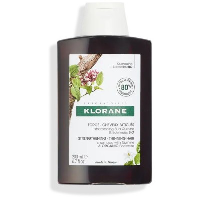 Comprar KLORANE CHAMPU A LA QUININA Y EDELWEISS BIO 200 ML al mejor precio en NuestraFarma, tu farmacia online