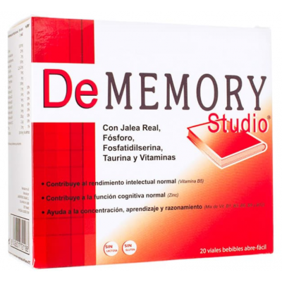 Comprar DE MEMORY STUDIO 20 VIALES 10 ML al mejor precio en NuestraFarma, tu farmacia online