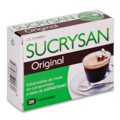 Comprar SUCRYSAN ORIGINAL EDULCORANTE 300 COMPRIMIDOS al mejor precio en NuestraFarma, tu farmacia online