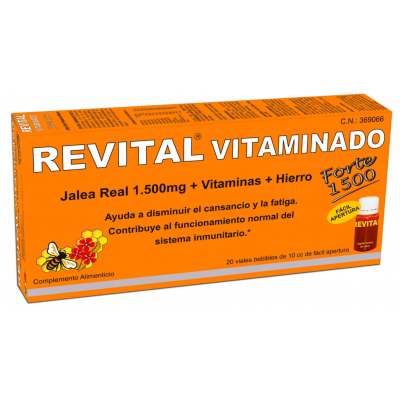 Comprar REVITAL VITAMINADO FORTE 20 VIALES BEBIBLES al mejor precio en NuestraFarma, tu farmacia online