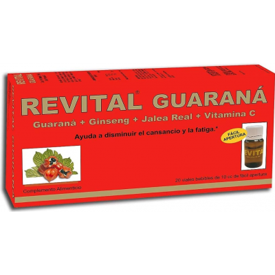 Comprar REVITAL GUARANA 20 VIALES al mejor precio en NuestraFarma, tu farmacia online
