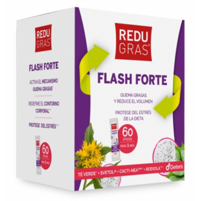 Comprar REDUGRAS FLASH FORTE 60 STICKS 3,5 G al mejor precio en NuestraFarma, tu farmacia online