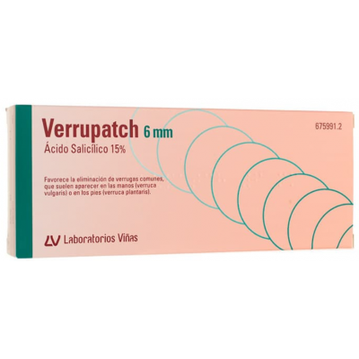 Comprar VERRUPATCH 3,75 MG 20 APOSITOS IMPREGNADOS 6 MM al mejor precio en NuestraFarma, tu farmacia online