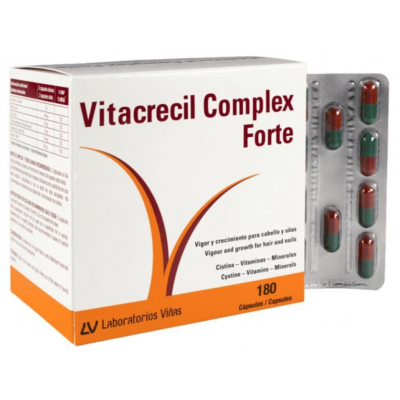 Comprar VITACRECIL COMPLEX FORTE 180 CAPSULAS al mejor precio en NuestraFarma, tu farmacia online