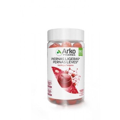 Comprar ARKOPHARMA ARKOGUMMIES PIERNAS LIGERAS 60 CARAMELOS DE GOMA SABOR ARANDANO Y GROSELLA NEGRA al mejor precio en NuestraFarma, tu farmacia online