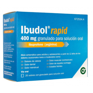 IBUDOL RAPID 400 mg 20 SOBRES GRANULADO PARA SOLUCION ORAL