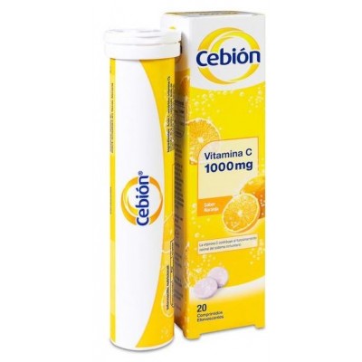 Comprar CEBION 20 COMPRIMIDOS EFERVESCENTES al mejor precio en NuestraFarma, tu farmacia online