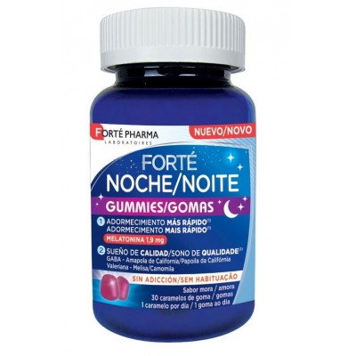 Comprar FORTÉ NOCHE GUMMIES 30 CARAMELOS DE GOMA al mejor precio en NuestraFarma, tu farmacia online