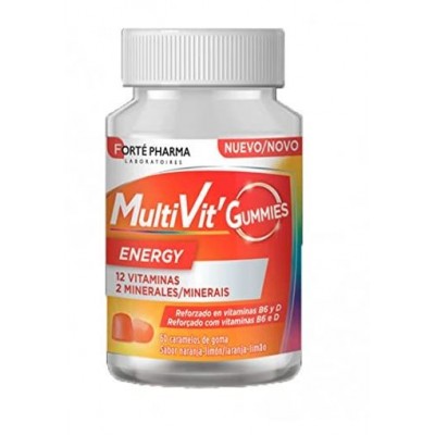 Comprar FORTÉ PHARMA MULTIVIT GUMMIES 60 CARAMELOS DE GOMA al mejor precio en NuestraFarma, tu farmacia online
