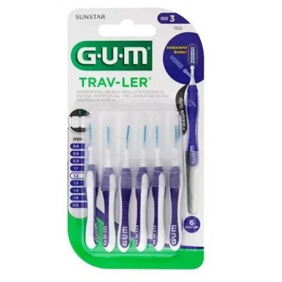 Comprar GUM TRAV-LER CEPILLO INTERDENTAL 1.2 MM 6 UNIDADES al mejor precio en NuestraFarma, tu farmacia online