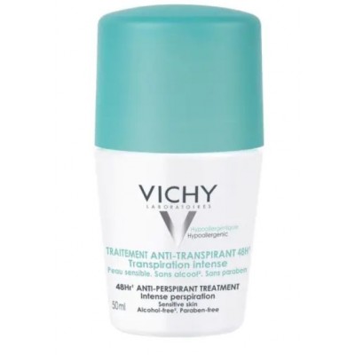 Comprar VICHY DESODORANTE ANTITRASPIRANTE 48 HORAS ANTIMARCAS ROLL-ON 50 ML al mejor precio en NuestraFarma, tu farmacia online