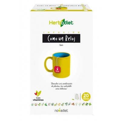 Comprar NOVADIET HERBODIET COMO UN RELOJ INFUSION 20 BOLSAS al mejor precio en NuestraFarma, tu farmacia online