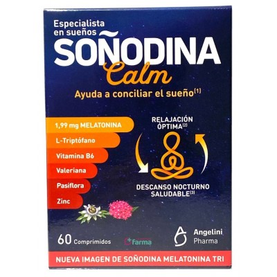 Comprar SOÑODINA CALM 60 COMPRIMIDOS (ANTIGUA SOÑODINA TRI) al mejor precio en NuestraFarma, tu farmacia online
