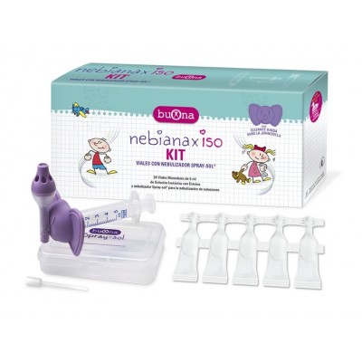 Comprar BUONA NEBIANAX ISO KIT 20 VIALES 5 ML + SPRAY-SOL al mejor precio en NuestraFarma, tu farmacia online