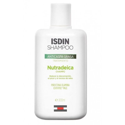Comprar ISDIN SHAMPOO ANTICASPA GRASA NUTRADEICA CHAMPU 200 ML al mejor precio en NuestraFarma, tu farmacia online