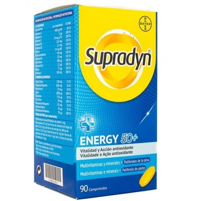 Comprar SUPRADYN ENERGY 50+ 90 COMPRIMIDOS al mejor precio en NuestraFarma, tu farmacia online