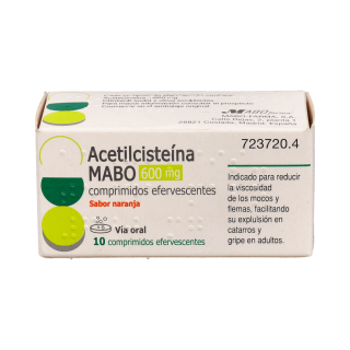 ACETILCISTEINA MABO 600 MG 10 COMPRIMIDOS EFERVESCENTES (SABOR NARANJA)