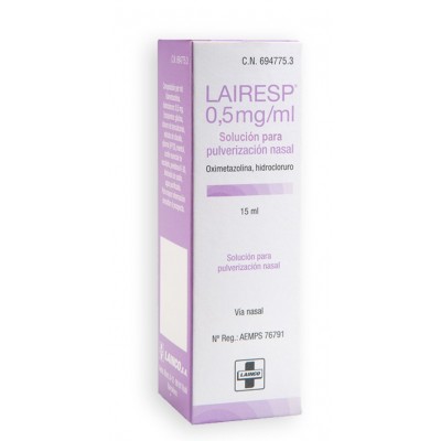 Comprar LAIRESP 0,5 MG/ML SOLUCION PARA PULVERIZACION NASAL 1 FRASCO 15 ML al mejor precio en NuestraFarma, tu farmacia online