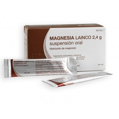 Comprar MAGNESIA LAINCO 2,4 G 14 SOBRES SUSPENSION ORAL 12 ML al mejor precio en NuestraFarma, tu farmacia online