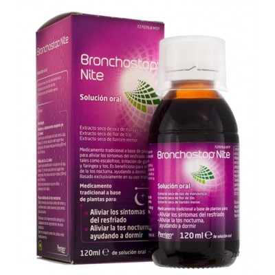 Comprar BRONCHOSTOP NITE SOLUCION ORAL 1 FRASCO 120 ML al mejor precio en NuestraFarma, tu farmacia online