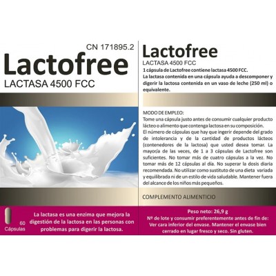 Comprar BLUECUBE LACTOFREE 60 CAPSULAS al mejor precio en NuestraFarma, tu farmacia online