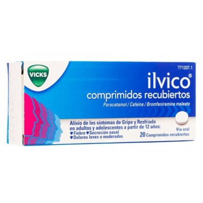 Comprar ILVICO 20 COMPRIMIDOS RECUBIERTOS al mejor precio en NuestraFarma, tu farmacia online