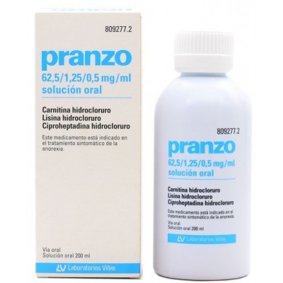 Comprar PRANZO 62,5 mg/ml + 1,25 mg/ml + 0,5 mg/ml SOLUCION ORAL 1 FRASCO 200 ml al mejor precio en NuestraFarma, tu farmacia online