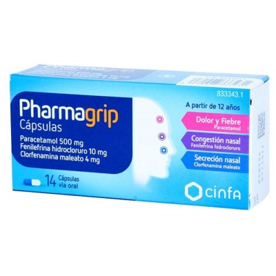 Comprar PHARMAGRIP CONGESTION Y SECRECION NASAL 14 CAPSULAS al mejor precio en NuestraFarma, tu farmacia online
