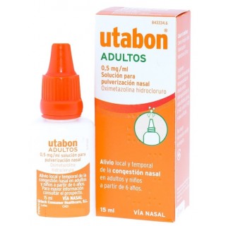 UTABON ADULTOS 0,5 mg/ml SOLUCION PARA PULVERIZACION NASAL 1 FRASCO 15 ml