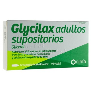 GLYCILAX ADULTOS 3,31 g 12 SUPOSITORIOS