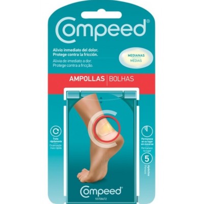 Comprar COMPEED AMPOLLAS MEDIANAS 5 APOSITOS al mejor precio en NuestraFarma, tu farmacia online