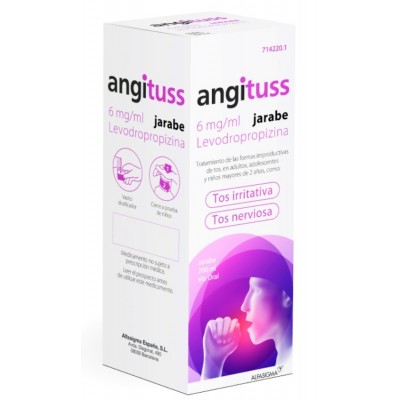 Comprar ANGITUSS 6 mg/ml JARABE 1 FRASCO 200 ml al mejor precio en NuestraFarma, tu farmacia online