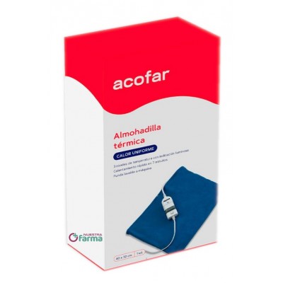 Comprar ACOFAR ALMOHADILLA TERMICA 33X40.5 CM al mejor precio en NuestraFarma, tu farmacia online