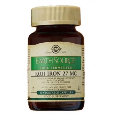Comprar SOLGAR EARTH SOURCE KOJI IRON 30 CAPSULAS VEGETALES al mejor precio en NuestraFarma, tu farmacia online