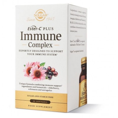 Comprar SOLGAR ESTER-C PLUS INMUNE COMPLEX 60 CAPSULAS BLANDAS al mejor precio en NuestraFarma, tu farmacia online