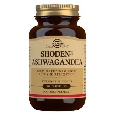 Comprar SOLGAR ASHWAGANDHA SHODEN 30 CAPSULAS al mejor precio en NuestraFarma, tu farmacia online
