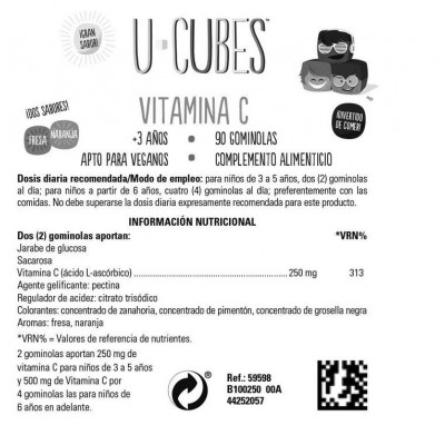 Comprar SOLGAR U-CUBES VITAMINA C 90 GOMINOLAS al mejor precio en NuestraFarma, tu farmacia online