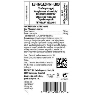 Comprar SOLGAR ESPINO BLANCO 60 CAPSULAS VEGETALES al mejor precio en NuestraFarma, tu farmacia online