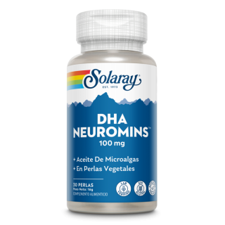 SOLARAY DHA NEUROMINS 100 MG 30 PERLAS VEGETALES