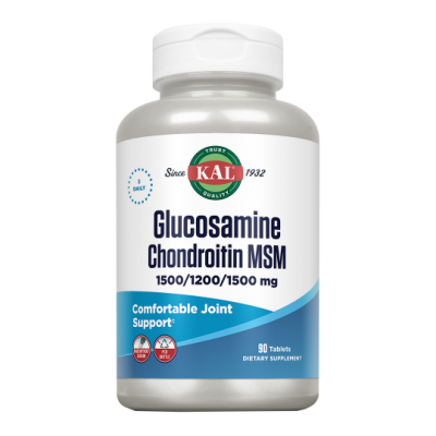 Comprar KAL GLUCOSAMINA CONDROITINA MSM 90 COMPRIMIDOS al mejor precio en NuestraFarma, tu farmacia online