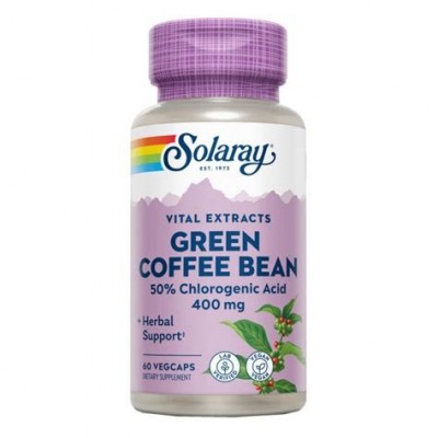 Comprar SOLARAY GREEN COFFEE BEAN (CAFE VERDE) 400 MG 60 CAPSULAS VEGETALES al mejor precio en NuestraFarma, tu farmacia online