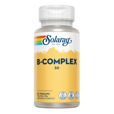 Comprar SOLARAY B COMPLEX 50 CAPSULAS VEGETALES al mejor precio en NuestraFarma, tu farmacia online