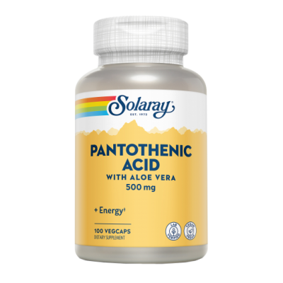 Comprar SOLARAY ACIDO PANTOTENICO 500 MG 100 CAPSULAS VEGETALES al mejor precio en NuestraFarma, tu farmacia online