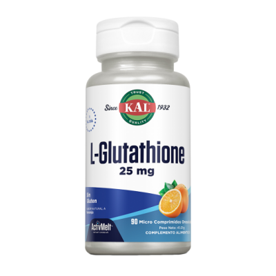 Comprar KAL L-GLUTATION 25 MG 90 COMPRIMIDOS SUBLINGUALES al mejor precio en NuestraFarma, tu farmacia online