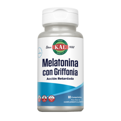 Comprar KAL MELATONINA 1,9 MG CON GRIFFONIA 60 COMPRIMIDOS al mejor precio en NuestraFarma, tu farmacia online