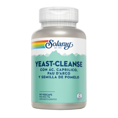 Comprar SOLARAY YEAST CLEANSE 90 CAPSULAS VEGETALES al mejor precio en NuestraFarma, tu farmacia online