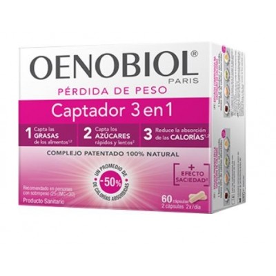Comprar OENOBIOL CAPTADOR 3 EN 1 60 CAPSULAS al mejor precio en NuestraFarma, tu farmacia online