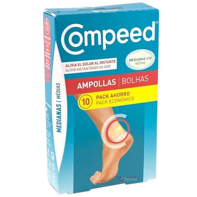 Comprar COMPEED AMPOLLAS TALLA MEDIANA 10 UNIDADES PACK AHORRO al mejor precio en NuestraFarma, tu farmacia online