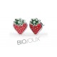 BIOJOUX PENDIENTES STRAWBERRY 7 MM - PERNO CORTO BJT733 1 PAR